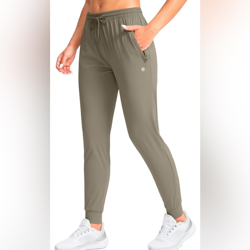 G Gradual Women's Joggers Pants with Zipper Pockets Tapered Running Sweatpants